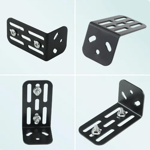 Vista 8 de GreenYi - Soporte universal de metal de hierro para vehículo, ajustable en forma de L en forma de L, soporte multifunción para cámara, solo soporte