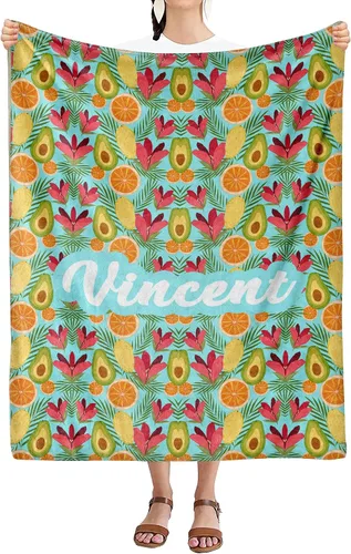 Vista 23 de Manta personalizada con nombre para niños, niños, niñas, regalo de familia, amigos, familiares para cumpleaños, día del niño, Navidad, manta