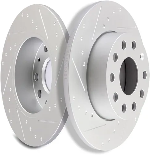 Vista 28 de SCITOO Kits de rotores de freno de disco trasero para Jeep Grand Cherokee 1999-2004