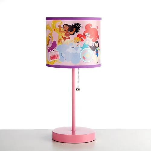 Vista 15 de Lámpara de mesa para niños Frozen 2 con cadena de tracción, metal, pantalla decorativa impresa temática Multicolor