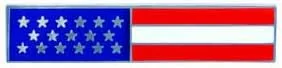 Vista 2 de Barra de bandera de Estados Unidos - Destacados de níquel