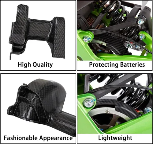 Vista 4 de Protector de Eje Central para Surron, Patrón de Fibra de Carbono Funda de Protección del Eje Medio Cubierta Protectora para Motocicleta Eléctrica