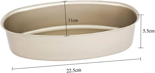 Vista 3 de Damast Molde ovalado para pastel de queso, molde ovalado antiadherente para pasteles