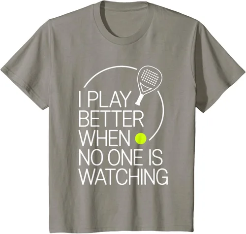 Vista 27 de Camiseta de tenis de pádel I Play Better When No One is Watching