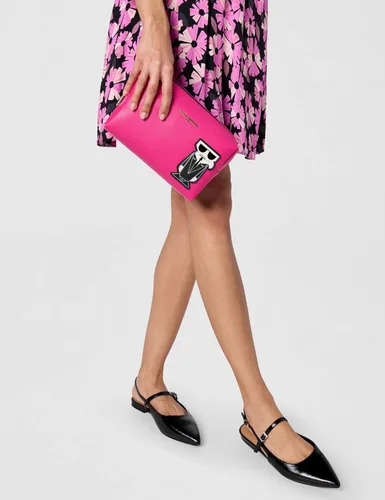 Vista 7 de KARL LAGERFELD Women's Maybelle Cosmetic Bag Fucsia