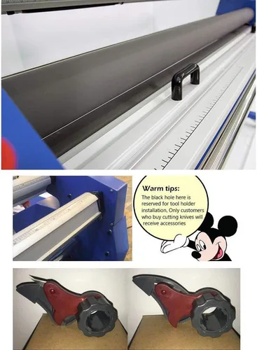 Vista 8 de US Stock 63in 62.992 in Full-Auto Laminador de formato ancho asistido por calor Máquina de laminación en frío de gran formato con soporte