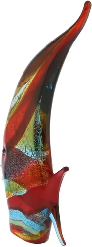 Vista 4 de Glass Of Venice Escultura de pez ángel de cristal de Murano - Multicolor