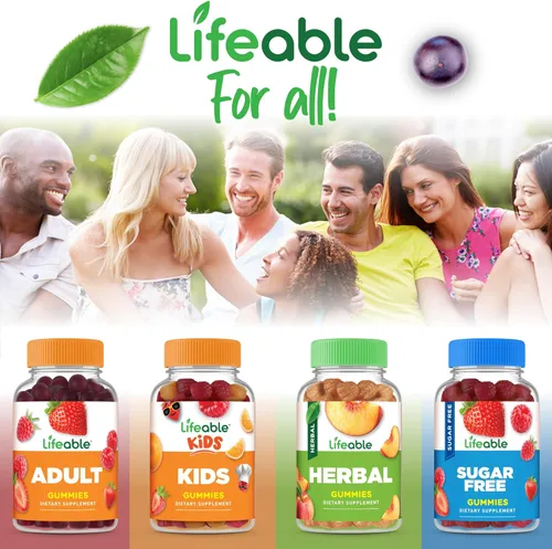 Vista 8 de Lifeable Gomitas de arándano para mujer Suplemento de arándano de gran sabor para la salud del tracto urinario, apoyo de la vejiga y los riñones