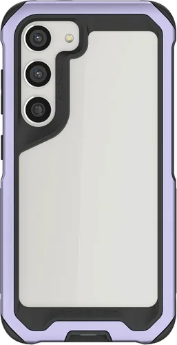 Vista 35 de Ghostek Atomic - Funda delgada para Galaxy Z Flip 4, parte trasera de aramida con parachoques de aluminio rojo, funda protectora de doble capa a