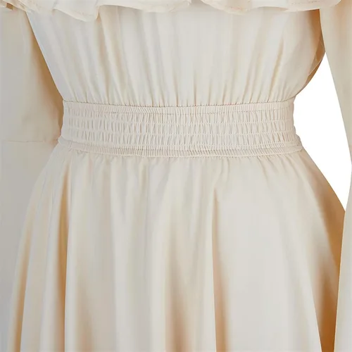 Vista 6 de Vestidos victorianos vintage para mujer, vestido de princesa irlandesa renacentista, vestido de hada, vestido de manga larga acampanada, vestido