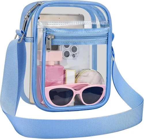 Vista 26 de USPECLARE Clear Bag for Stadium Events Clear Messenger Bag for Men and Women