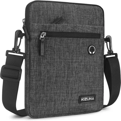 Vista 7 de KIZUNA Funda para tablet de 10 pulgadas, resistente al agua para iPad Pro/Surface Go 3/10.5" Galaxy Tab A, color negro