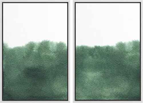 Vista 157 de SIGNWIN Lienzo enmarcado para pared, ilustraciones abstractas texturizadas en tonos beige terrosos, arte moderno, decorativo, contemporáneo