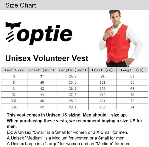 Vista 7 de TOPTIE Chaleco unisex con botones para uniforme de trabajo