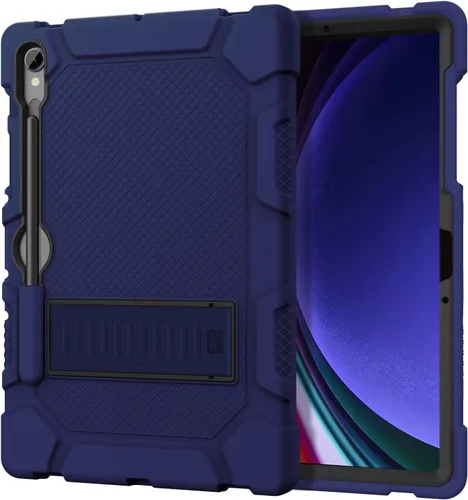 Vista 9 de Funda para Samsung Galaxy Tab S10 Lite/ S10 FE/ S9 FE 5G 10.9 Pulgadas/Galaxy Tab S9 11 Pulgadas 2023, Funda Protectora a Prueba de Golpes con Negro