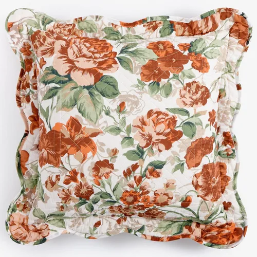 Vista 13 de BrylaneHome Almohada cuadrada Florence - Flor antigua