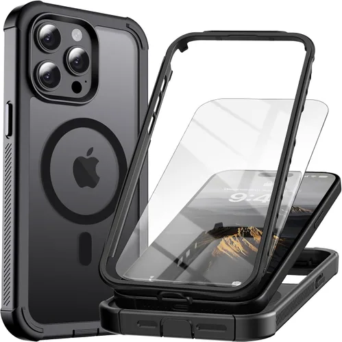Vista 44 de Magnetic for iPhone SE 3rd&2nd Case with Screen Protector-Army Green