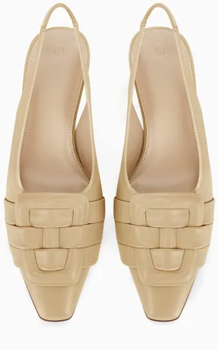 Vista 5 de Zapatos de vestir con tacón bajo y puntera cerrada para mujer, zapatos de vestir sexy y elegantes para boda y oficina