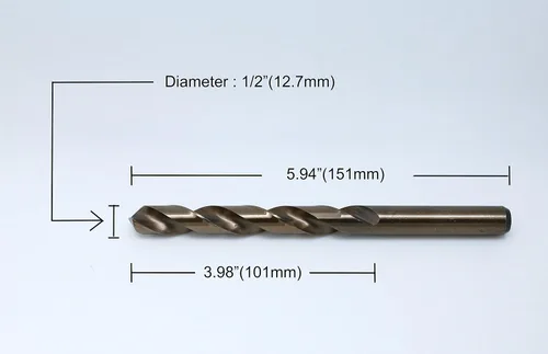 Vista 3 de HSS M35 Brocas espirales para taladro de cobalto, 5