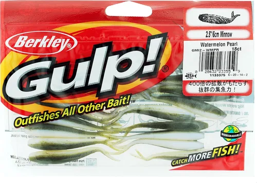 Vista 40 de ¡Berkley Gulp! Cebo suave de pesca Minnow Esmeralda (Emerald Shiner)