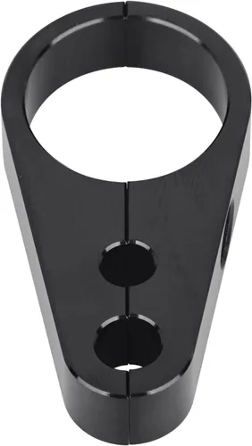 Vista 7 de Manillar negro con marco de 1-1/4 pulgadas, abrazadera de cable de doble orificio, freno de embrague para Harley Road King Electra Road Glide