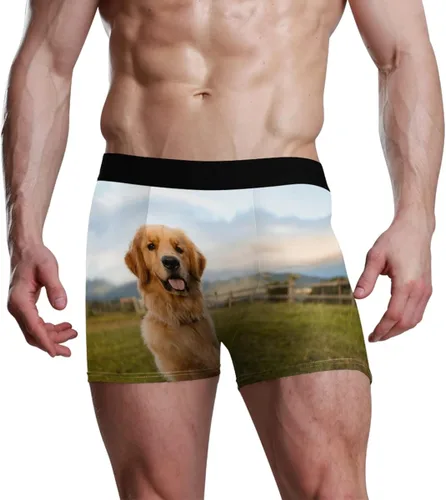 Vista 2 de FORMRS Llama - Calzoncillos tipo bóxer para hombre, diseño de alpaca y suave