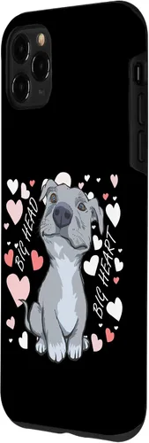 Vista 2 de iPhone 11 Pro Max Big Heart Pitbull Pibble Mom - Estuche de regalo