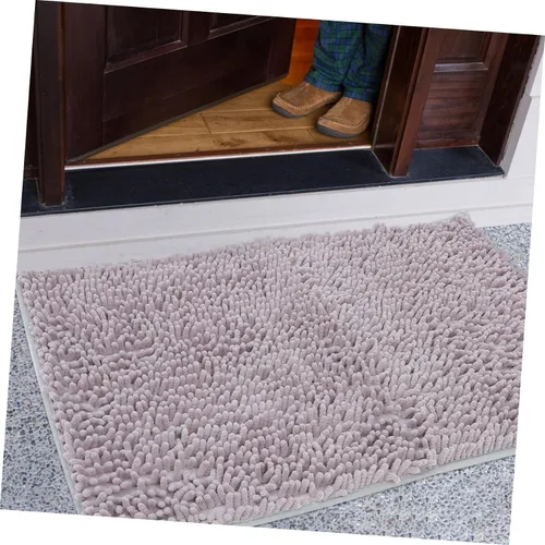 Vista 8 de Cabilock Tapete de baño de felpilla antideslizante absorbente para puerta interior, tapete de baño absorbente de agua, tapete de baño de cocina