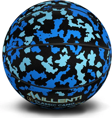 Vista 13 de Millenti Street-Wise - Balones de baloncesto de camuflaje coloridos destacados para hombres, mujeres, jóvenes, niños, básquetbol callejero fresco al