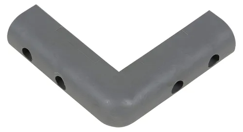 Vista 4 de Vestil Protector de esquina de goma CB-2, 16 piezas, 1-1/16 pulgadas, gris