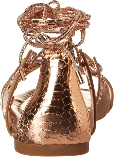 Vista 3 de Aerosoles Kathleen Sandalias planas para mujer, rosa, dorado, cuero (Rose Gold Leather), 9