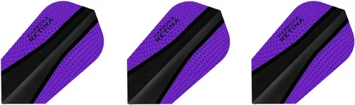 Vista 3 de 3 juegos de Harrows Retina Slim Dart Flights Plus 1 juego de 3 protectores de vuelo de dardos de aluminio