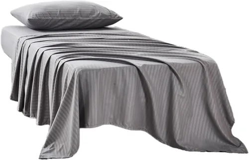 Vista 12 de Kingnex Sábanas a rayas para sofá cama de 36 x 72 pulgadas, tamaño individual para sofá cama, microfibra suave de doble cepillado 1800, 3 piezas