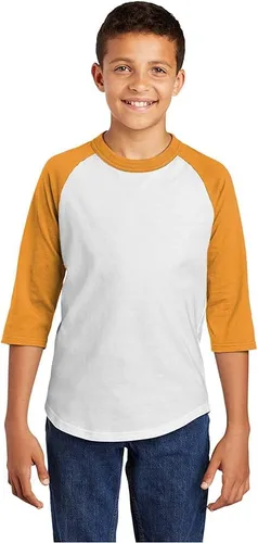 Vista 2 de Joe's USA Camisetas de béisbol juveniles - Camisetas de béisbol de manga 34 - Tallas juveniles XS - XL