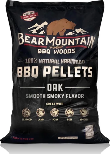 Vista 17 de Bear Mountain - Pellets de madera natural para ahumador, parrilla y barbacoa, 20 libras, manzana