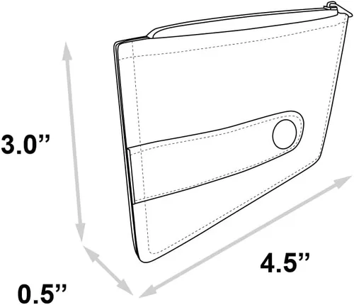 Vista 3 de Buckle-Down, Disney, cartera para mujer con 3 ranuras para tarjetas, 1 cremallera para monedas, 1 ranura para identificación con ventana, 4.5 x 3.0