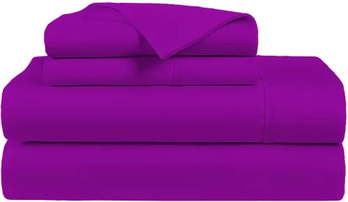Vista 28 de AMAY Sábanas de 500 hilos 100% algodón egipcio tamaño individual, sábanas para cama de tamaño individual, algodón de fibra extra larga, calidad