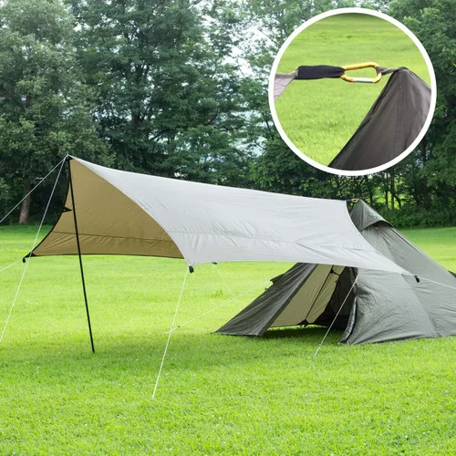 Vista 7 de BUNDOK Solo Teepee BDK-75 Single Pole Tent, Compact Storage, Storage Case Included