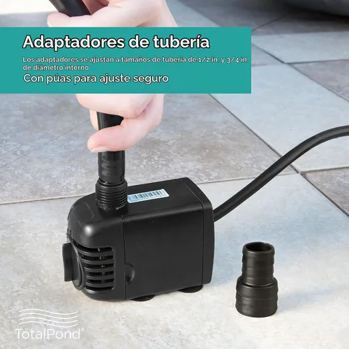 Vista 6 de TotalPond Bomba de fuente 300 GPH, color negro