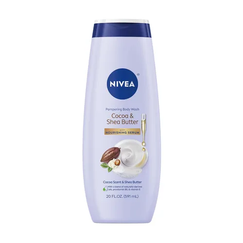 Vista 16 de NIVEA Delicado jabón corporal Orchid and Amber con suero nutritivo, botella de 20 onzas líquidas
