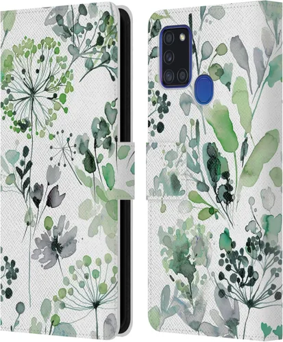 Vista 61 de Head Case Designs Officially Licensed Ninola Beige Wild Grasses Leather Wallet Case Compatible with Samsung Galaxy A07 4G