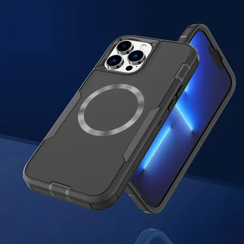 Vista 5 de Diseñada para iPhone 14 Pro, protección magnética contra caídas resistente, compatible con MagSafe, a prueba de polvo, no se decolora, no se pone