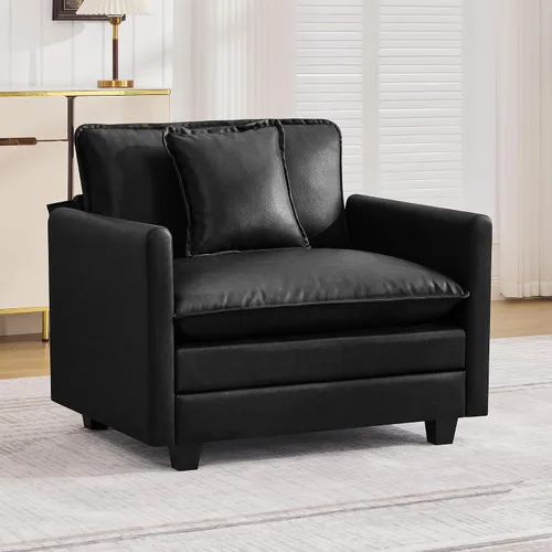 Vista 13 de Sofá modular en forma de nube de 113 pulgadas, sofás de asiento profundo de gran tamaño para sala de estar, sofá modular tapizado de chenilla