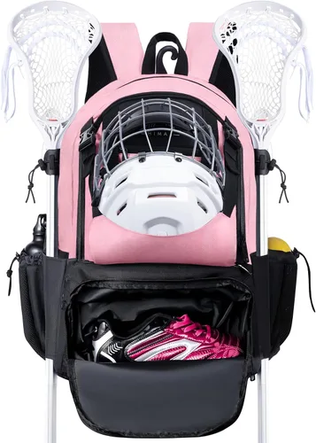 Vista 9 de Mochila para lacrosse GoHimal extra grande con soporte para palo de arrastre Tow Stick Holder