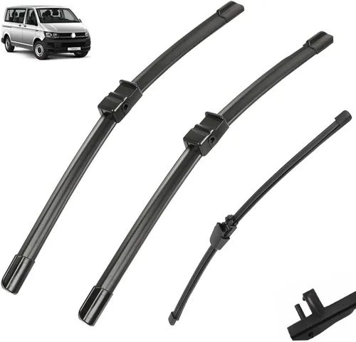 Vista 13 de Escobillas de limpiaparabrisas compatibles con VW T5 Transporter Caravelle Multivan California Kombi Shuttle - Escobillas para parabrisas delantero