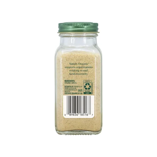 Vista 2 de Simply Organic Sal de ajo, orgánica certificada 4.7 oz Paquete de 6