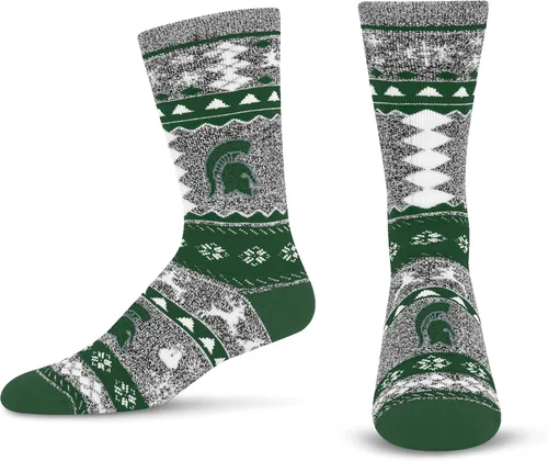Vista 31 de For Bare Feet Ugly Holiday Sweater Crew Sock NCAA