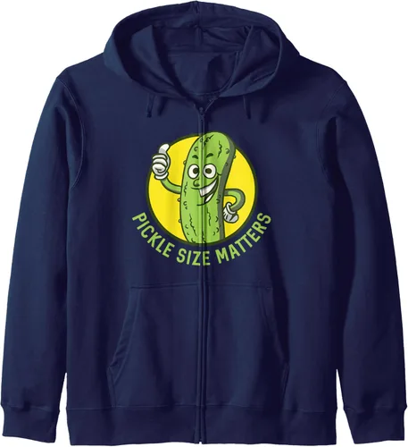 Vista 5 de Pickle Size Matters Fun Pun Pickle Lovers Pepino Pickle Day Sudadera con capucha