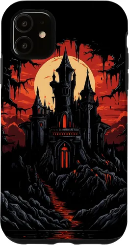 Vista 8 de Carcasa de fantasía oscura para iPhone 16 Castillo gótico Arquitectura Gótica Brujería