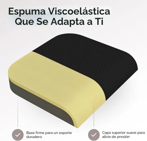 Vista 4 de Kölbs Cojín de asiento extra grande, elegante funda de terciopelo de felpa, espuma viscoelástica XL para silla de oficina, almohada de suelo, dolor